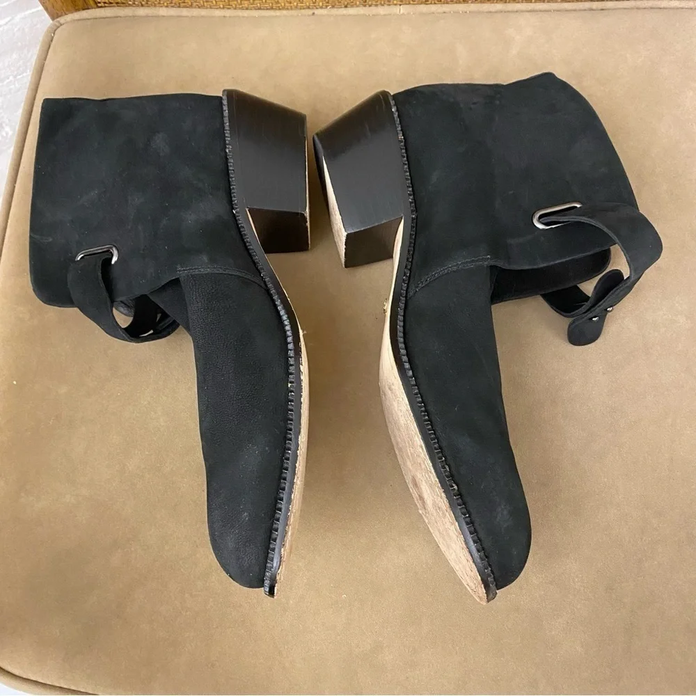 Anthropologie‎ || Cynthia Vincent Buckle Booties Black 10